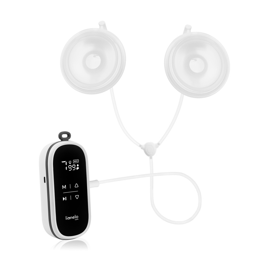 Lionelo - Elektrinė įkraunama dviguba krūtų pientraukė TWEE FREE 5V 1500 mAh 150 ml