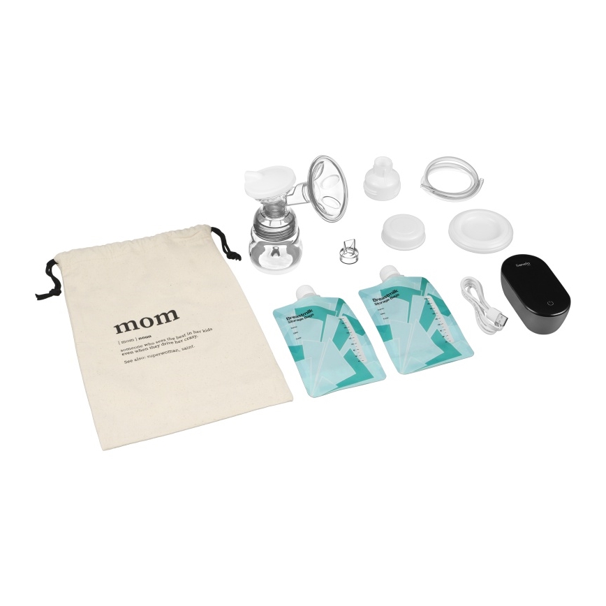 Lionelo - įkraunama elektrinė motinos pieno pientraukė FIDI GO 5V 1200 mAh 150ml