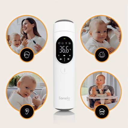 Lionelo - Infraraudonųjų spindulių termometras FEVERSCAN 2xAAA