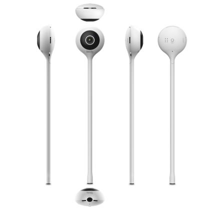 Lionelo - išmanus kūdikio monitorius BABYLINE SMART Wi‑Fi, baltas
