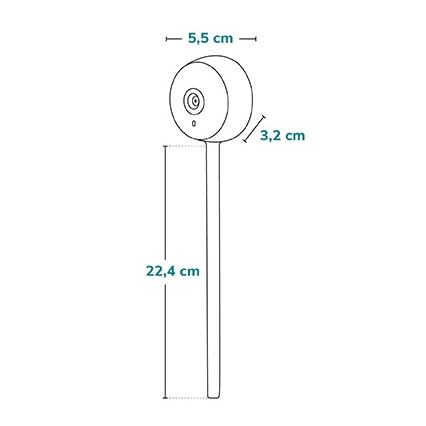 Lionelo - išmanus kūdikio monitorius BABYLINE SMART Wi‑Fi, baltas