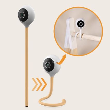 Lionelo - išmanus kūdikių monitorius BABYLINE SMART Wi-Fi baltas