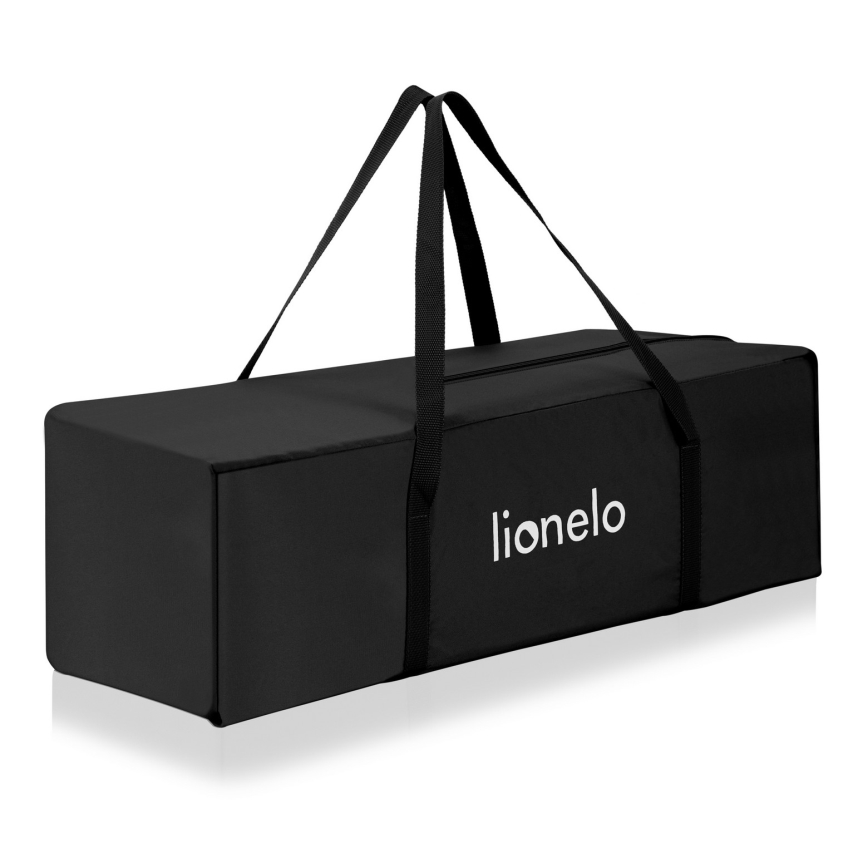 Lionelo - kelioninė kūdikio lovelė 3‑in‑1 ELLEN, juoda (Carbon)