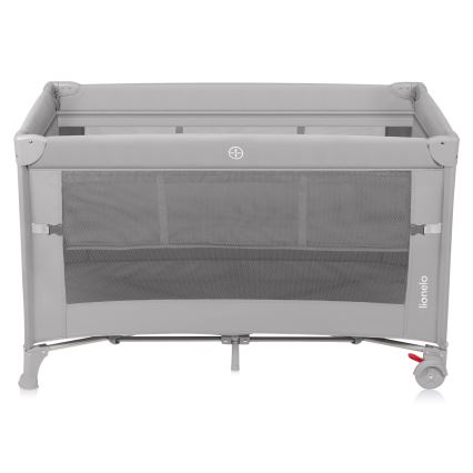 Lionelo - Kelioninė lovelė 3 viename ELLEN Grey Concrete