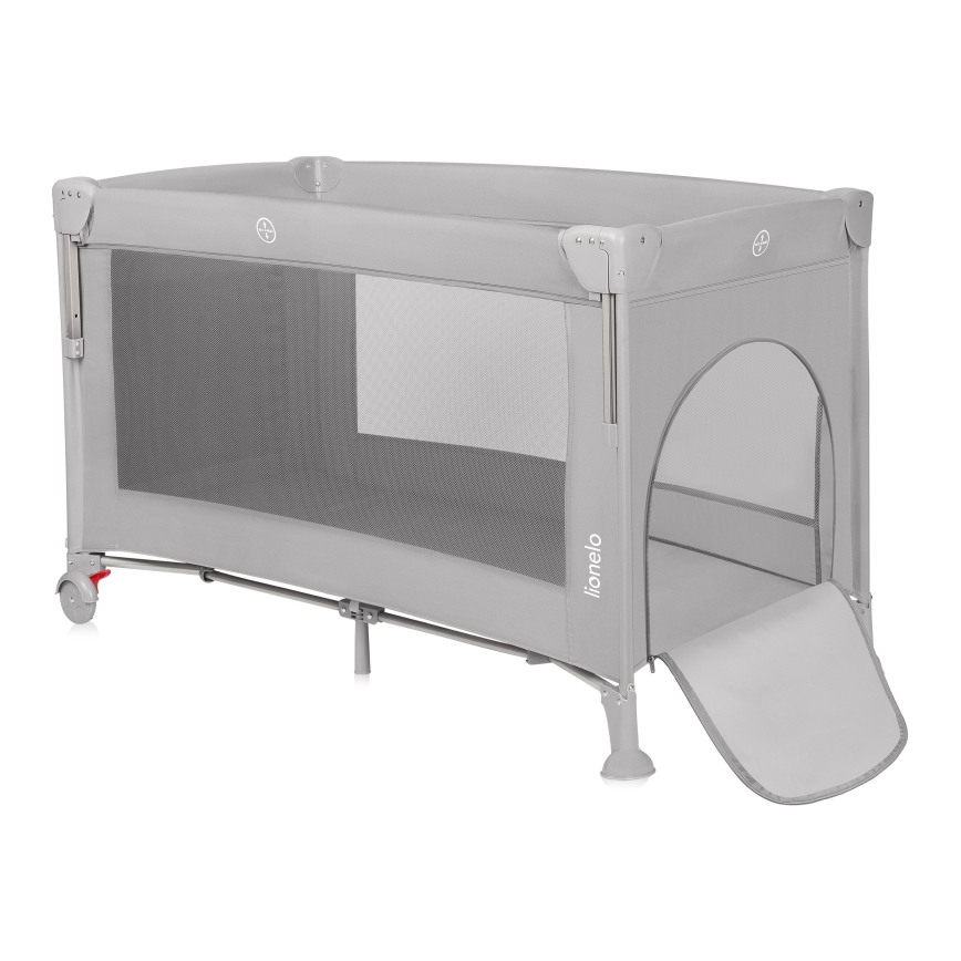 Lionelo - Kelioninė lovelė 3 viename ELLEN Grey Concrete