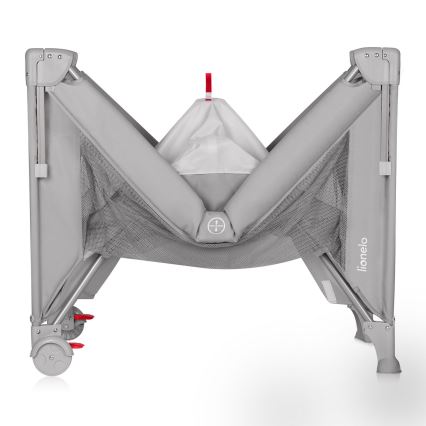 Lionelo - Kelioninė lovelė 3 viename ELLEN Grey Concrete