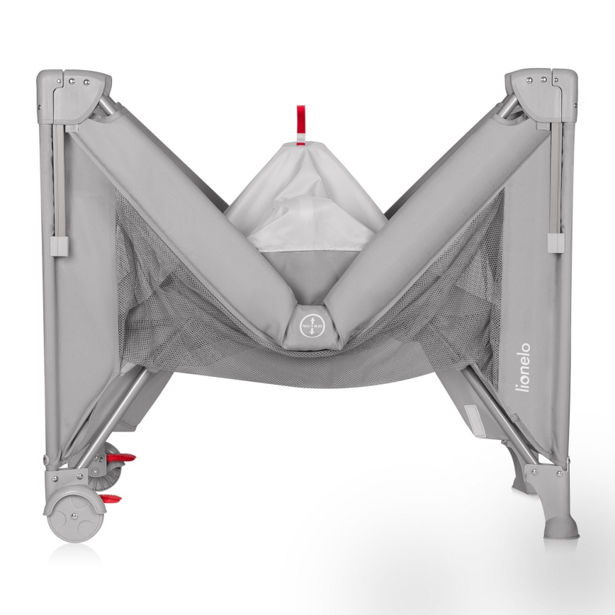 Lionelo - Kelioninė lovelė 3 viename ELLEN Grey Concrete