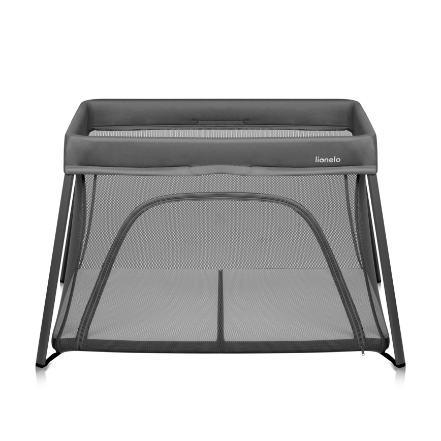 Lionelo - kelioninė lovelė 3in1 ALICE pilka