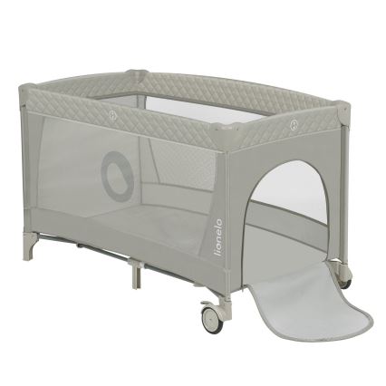 Lionelo - kelioninė lovelė FLOWER Cappuccino