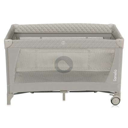 Lionelo - kelioninė lovelė FLOWER Cappuccino