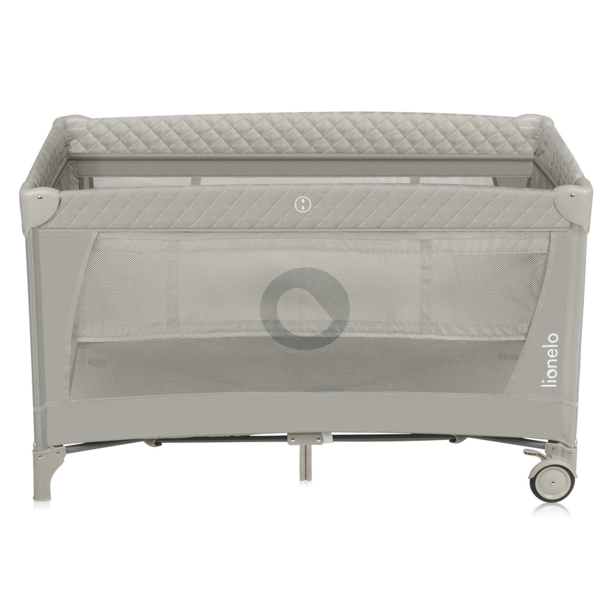 Lionelo - kelioninė lovelė FLOWER Cappuccino