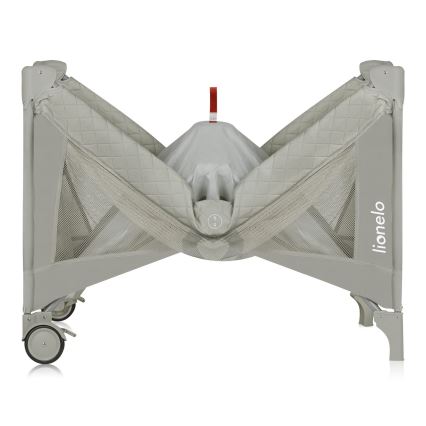 Lionelo - kelioninė lovelė FLOWER Cappuccino