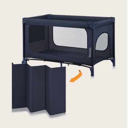 Lionelo - Kelioninė lovelė JASMIN EASY FOLD tamsiai mėlyna