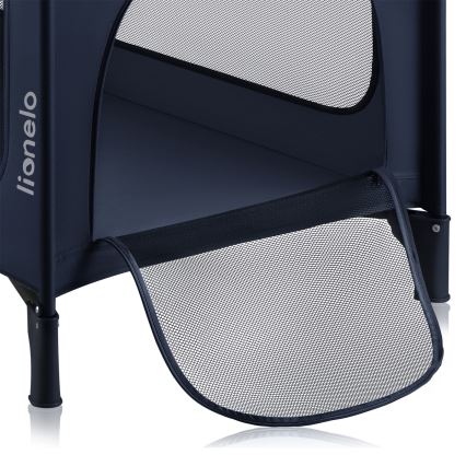 Lionelo - Kelioninė lovelė JASMIN EASY FOLD tamsiai mėlyna