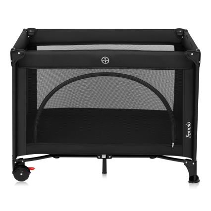 Lionelo - kelioninė lovelė LAURA Black Carbon