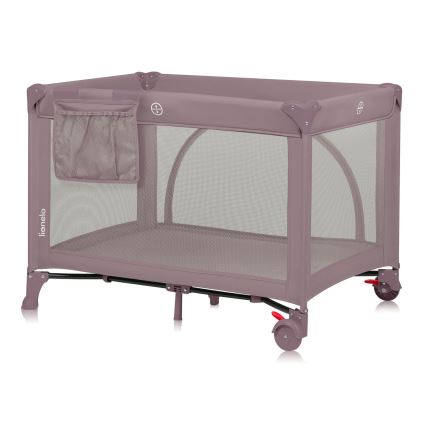 Lionelo - Kelioninė lovelė LAURA Pink Nude