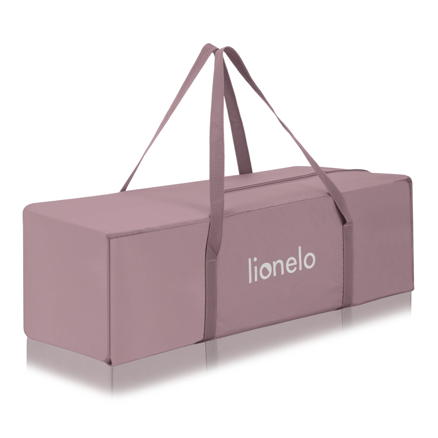 Lionelo - Kelioninė lovelė LAURA Pink Nude
