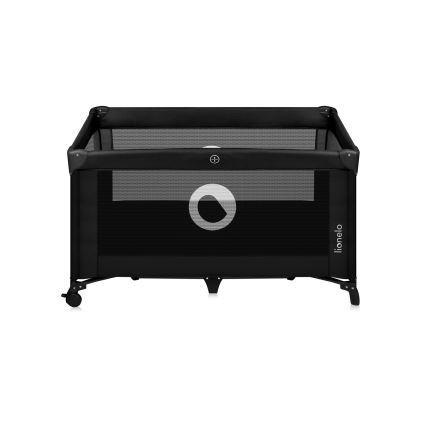 Lionelo - Kelioninė lovelė STEFI Black Carbon