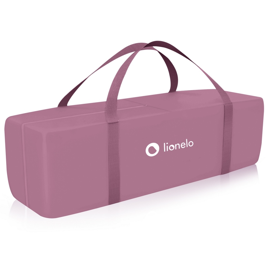 Lionelo - Kelioninė lovelė STEFI PLUS Rožinė magnolija