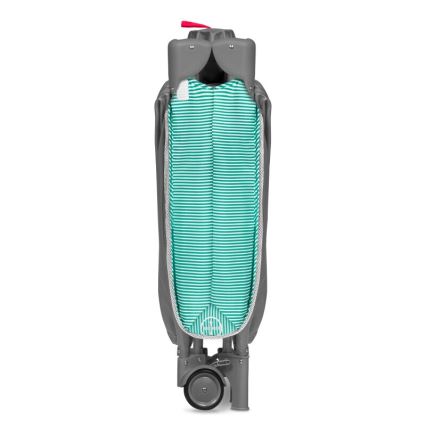 Lionelo - kelioninė lovelė SVEN PLUS, pilka/turkio spalvos