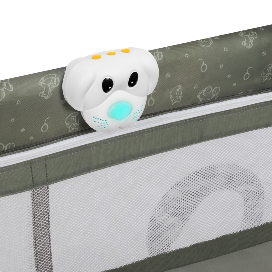 Lionelo - kelioninė lovelė SVEN PLUS smėlio/alyvuogių