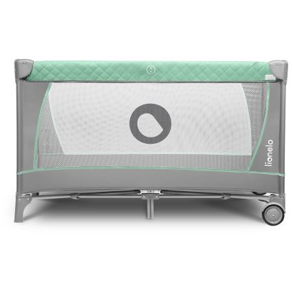 Lionelo - Kelioninė lovytė FLOWER turkio spalvos