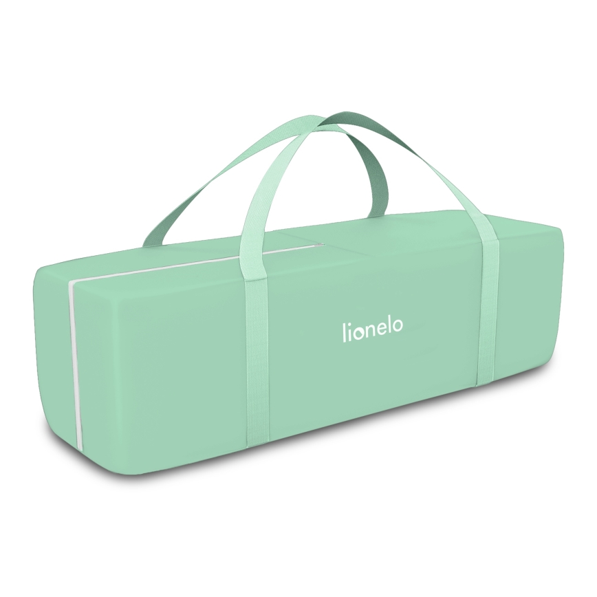 Lionelo - Kelioninė lovytė FLOWER turkio spalvos