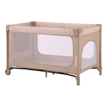 Lionelo - Kelioninė lovytė JASMIN EASY FOLD, smėlio spalvos