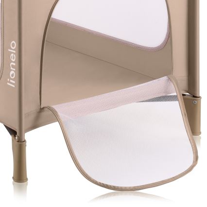Lionelo - Kelioninė lovytė JASMIN EASY FOLD, smėlio spalvos