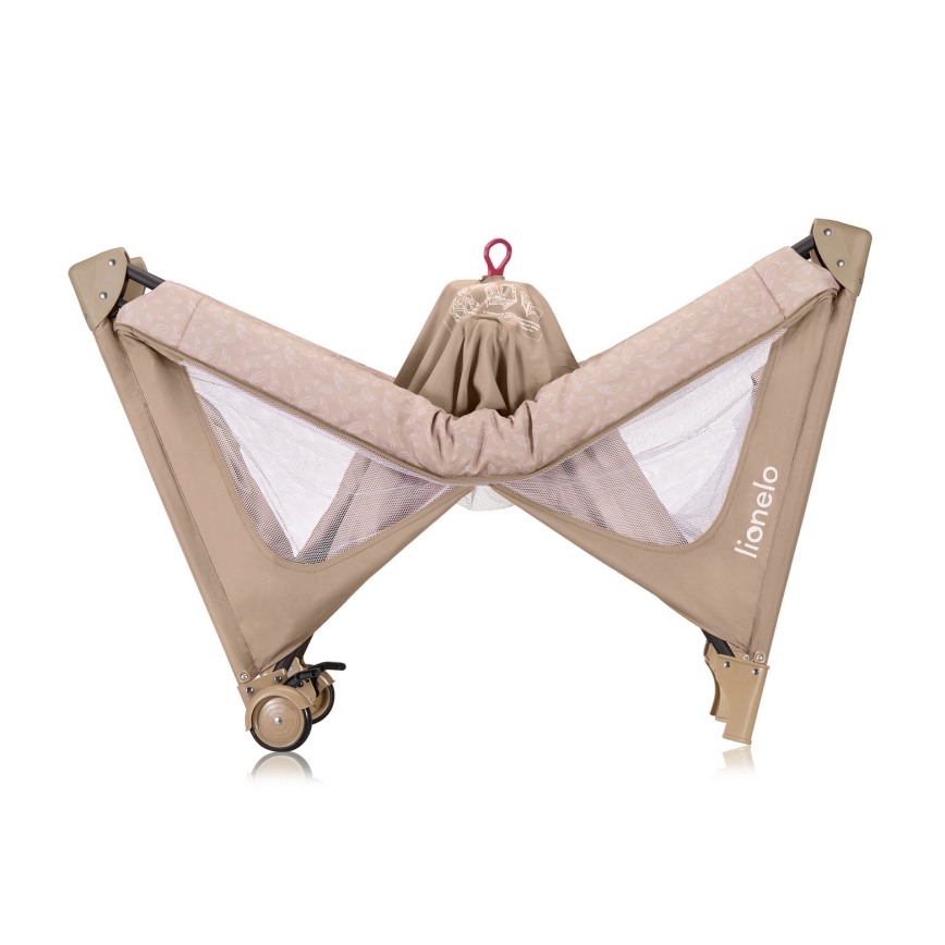 Lionelo - Kelioninė lovytė JASMIN EASY FOLD, smėlio spalvos