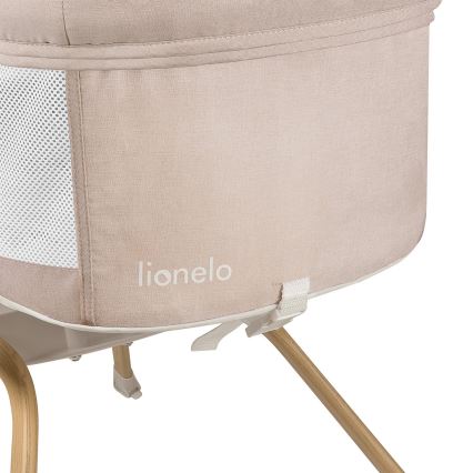 Lionelo - kelioninė lovytė MALIN EVO natūrali smėlio spalva