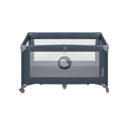 Lionelo - kelioninė lovytė STEFI Mėlyna pilka
