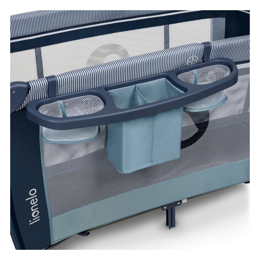 Lionelo - kelioninė lovytė SVEN PLUS mėlyna