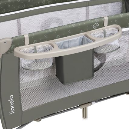 Lionelo - kelioninė lovytė SVEN PLUS smėlio/alyvuogių