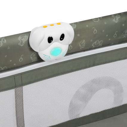 Lionelo - kelioninė lovytė SVEN PLUS smėlio/alyvuogių