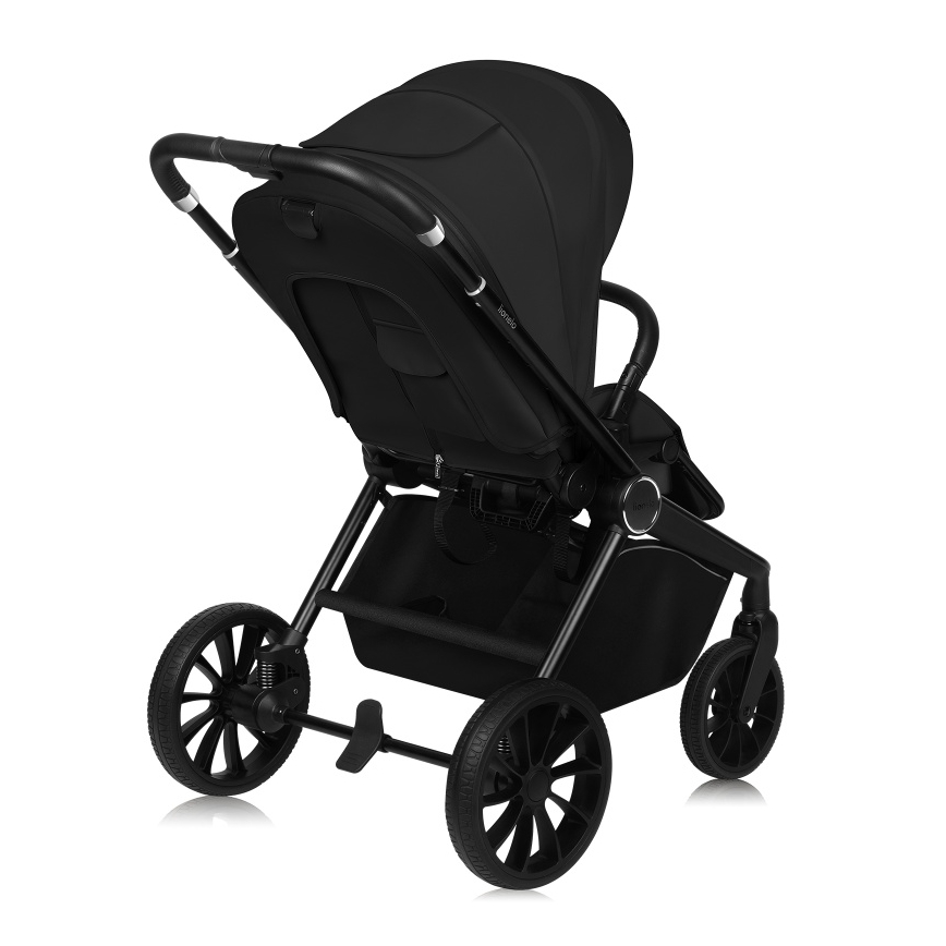 Lionelo - Kombinuotas 2 in 1 vežimėlis MIKA PLUS Black Onyx