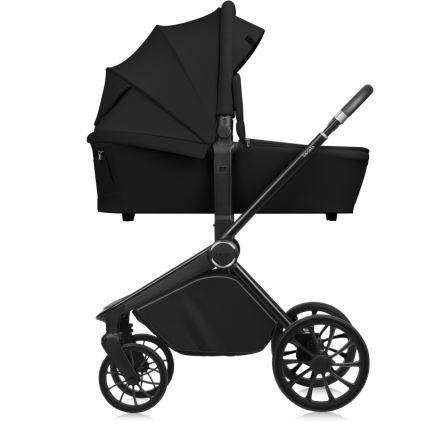 Lionelo - Kombinuotas 2 in 1 vežimėlis MIKA PLUS Black Onyx