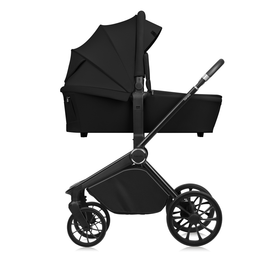 Lionelo - Kombinuotas 2 in 1 vežimėlis MIKA PLUS Black Onyx