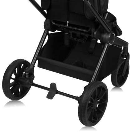 Lionelo - Kombinuotas 2 in 1 vežimėlis MIKA PLUS Black Onyx