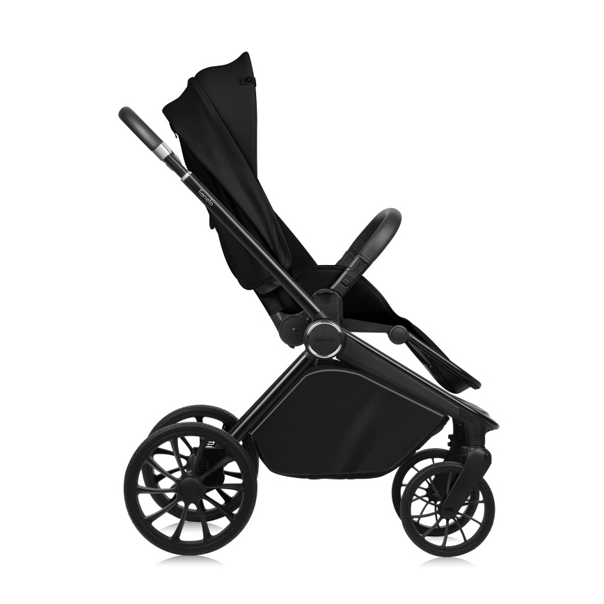 Lionelo - Kombinuotas 2 in 1 vežimėlis MIKA PLUS Black Onyx