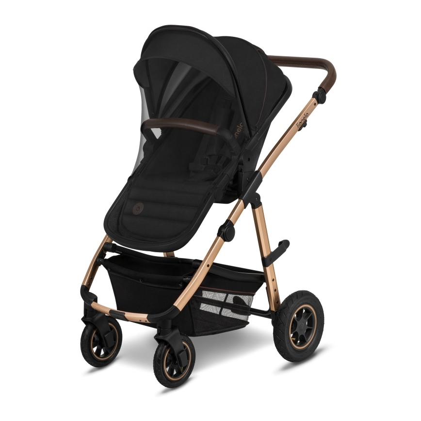 Lionelo - Kombinuotas 2in1 vežimėlis AMBER Black Onyx