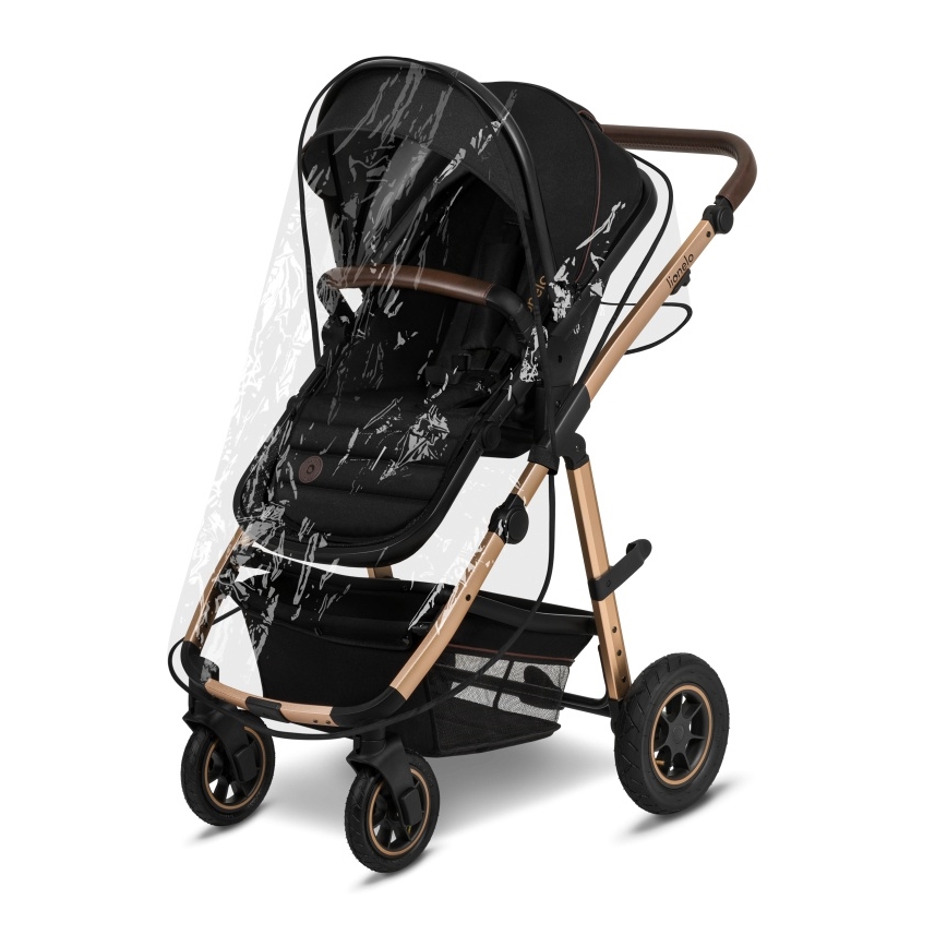 Lionelo - Kombinuotas 2in1 vežimėlis AMBER Black Onyx