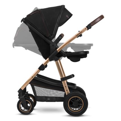 Lionelo - Kombinuotas 2in1 vežimėlis AMBER Black Onyx