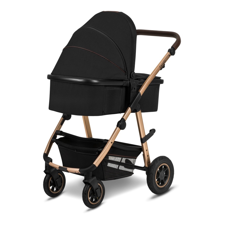 Lionelo - Kombinuotas 2in1 vežimėlis AMBER Black Onyx