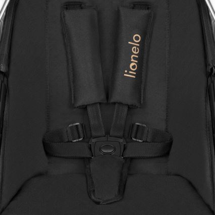 Lionelo - Kombinuotas 2in1 vežimėlis AMBER Black Onyx