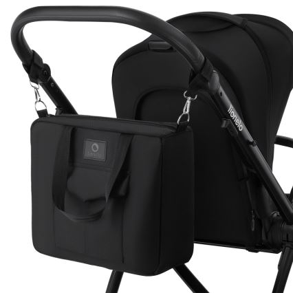 Lionelo - Kombinuotas 2in1 vežimėlis MERIL Juodasis oniksas