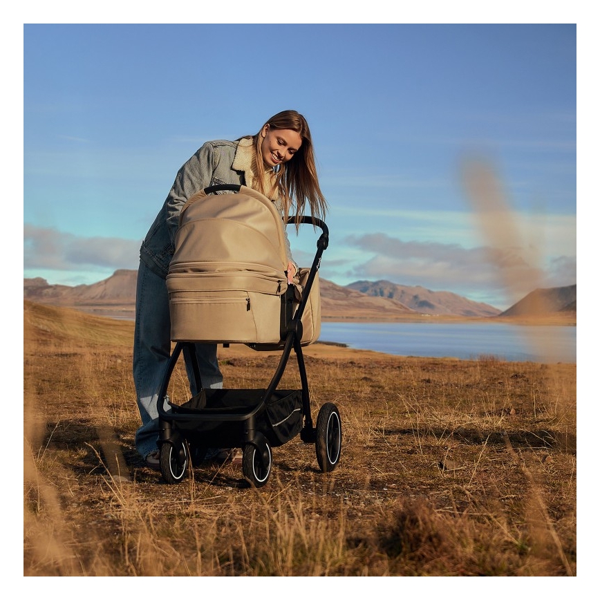 Lionelo - Kombinuotas 3 viename vežimėlis MERIL Grey Stone