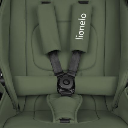 Lionelo - Kombinuotas 3in1 vežimėlis MIKA PLUS, alyvuogių spalvos