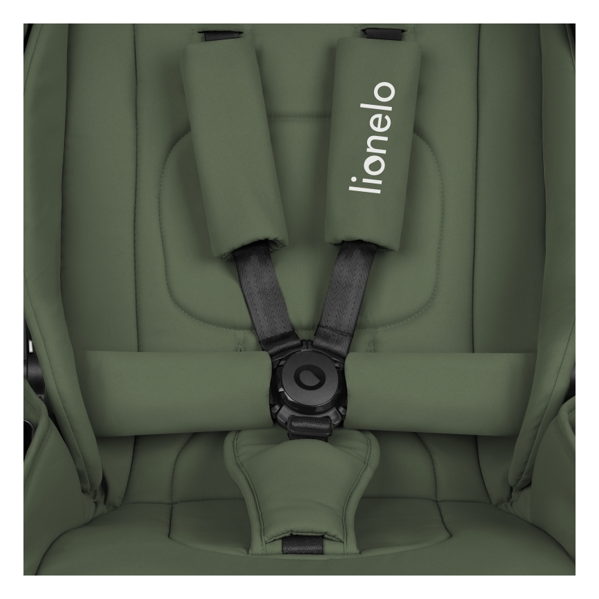 Lionelo - Kombinuotas 3in1 vežimėlis MIKA PLUS, alyvuogių spalvos