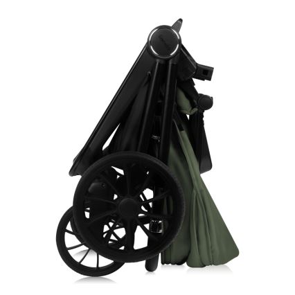 Lionelo - Kombinuotas 3in1 vežimėlis MIKA PLUS, alyvuogių spalvos